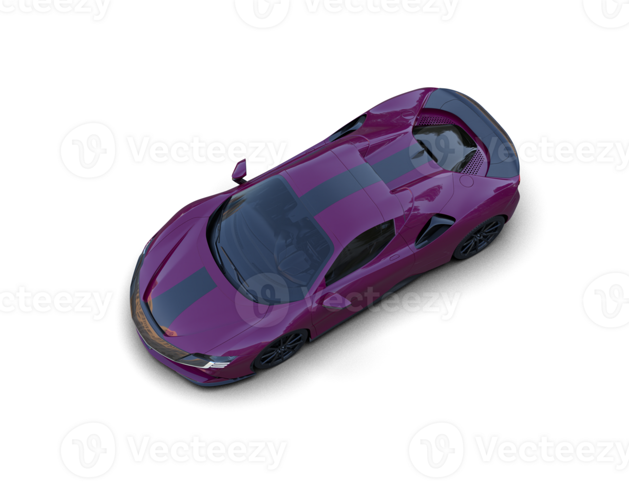 Realistic sport car isolated on background. 3d rendering - illustration png