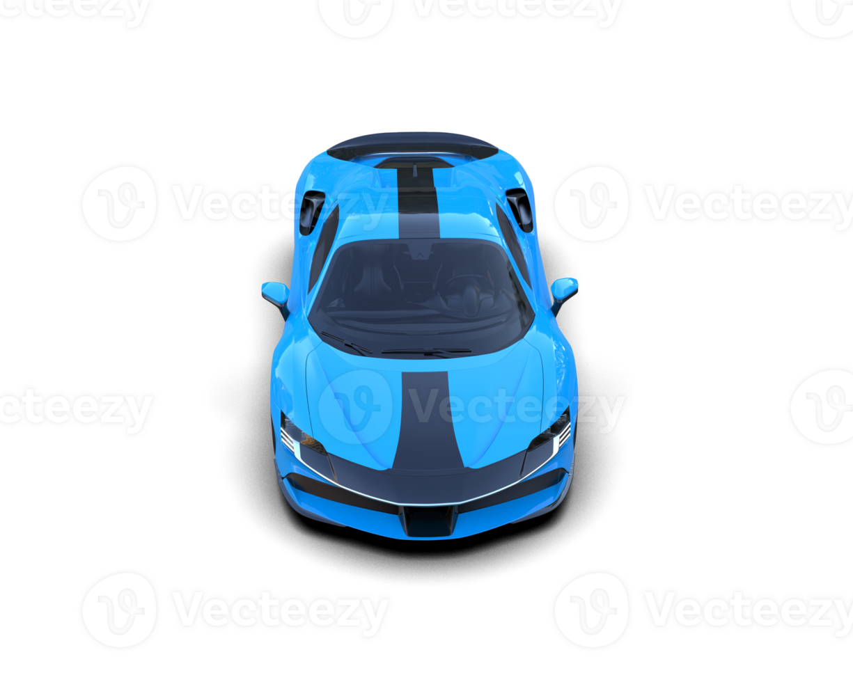Realistic sport car isolated on background. 3d rendering - illustration png