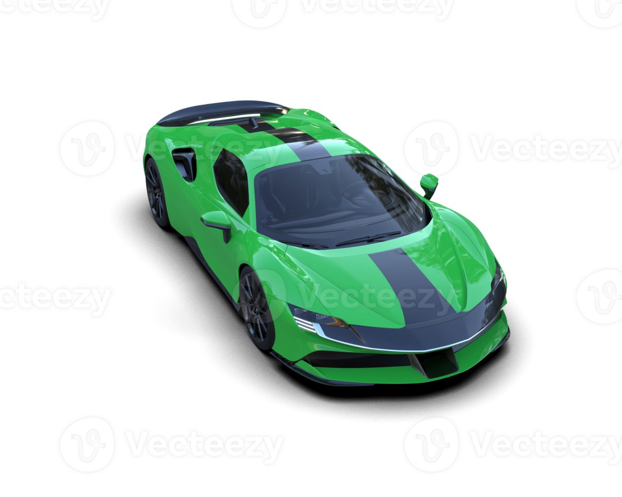 Realistic sport car isolated on background. 3d rendering - illustration png