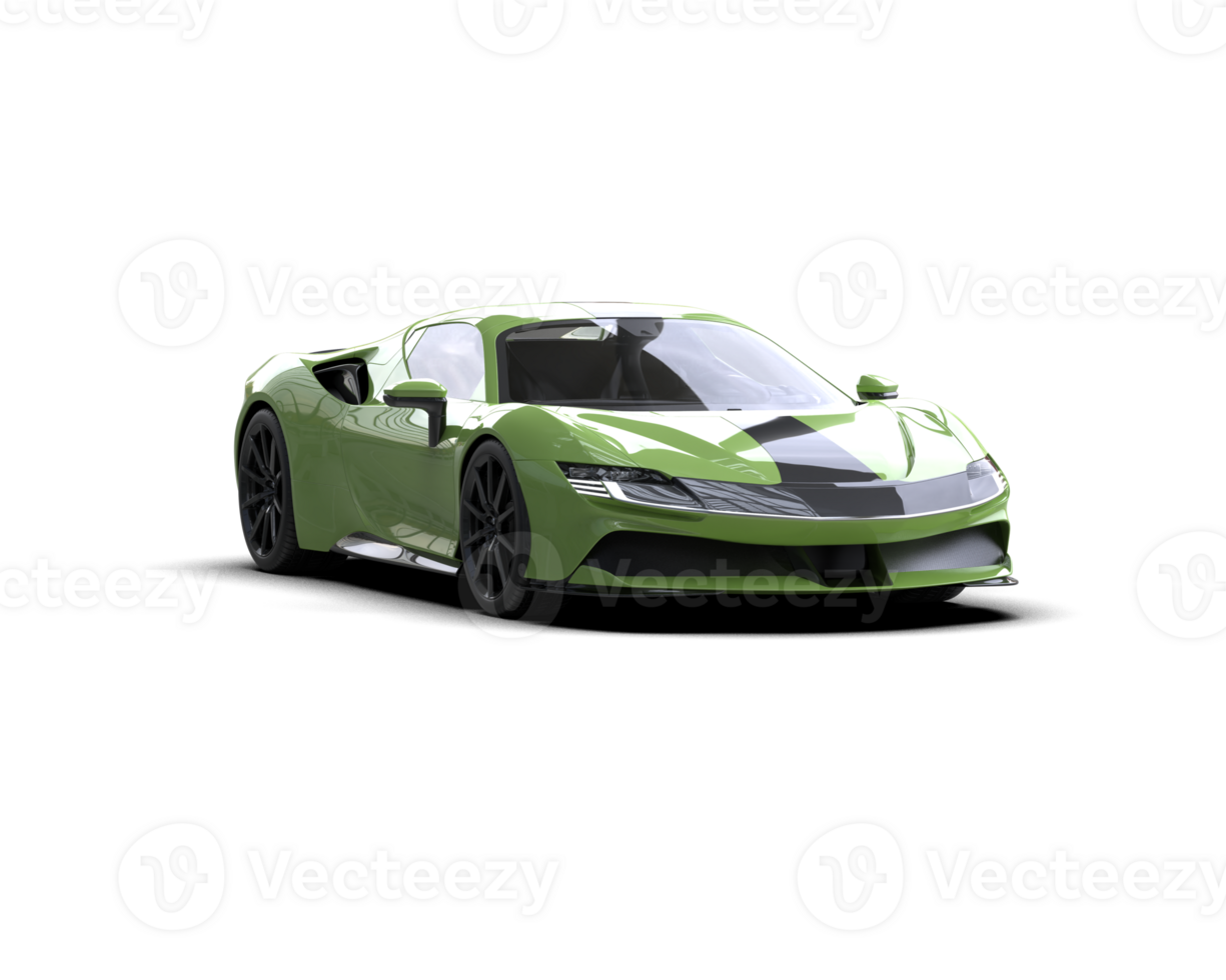 Realistic sport car isolated on background. 3d rendering - illustration png