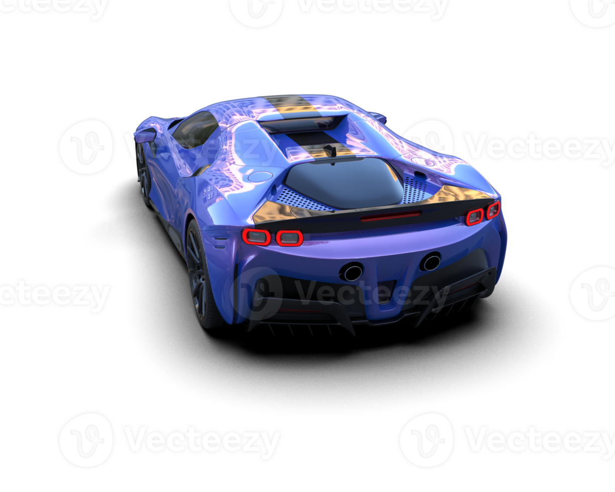 Realistic sport car isolated on background. 3d rendering - illustration png