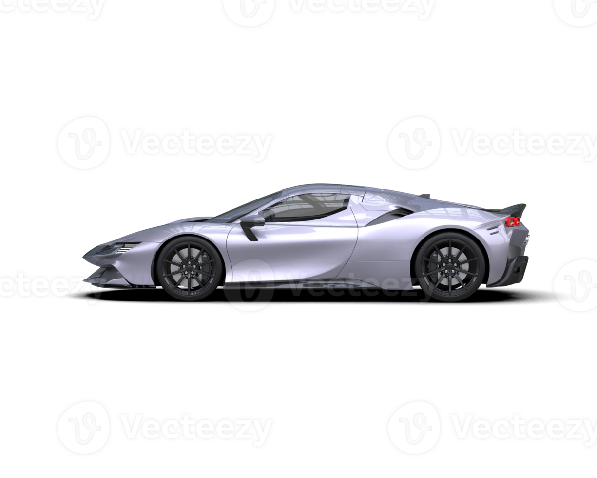 Realistic sport car isolated on background. 3d rendering - illustration png