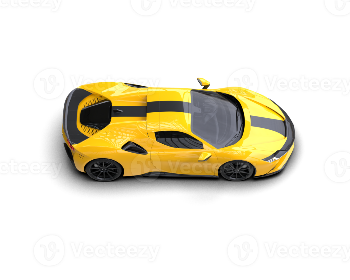 Realistic sport car isolated on background. 3d rendering - illustration png