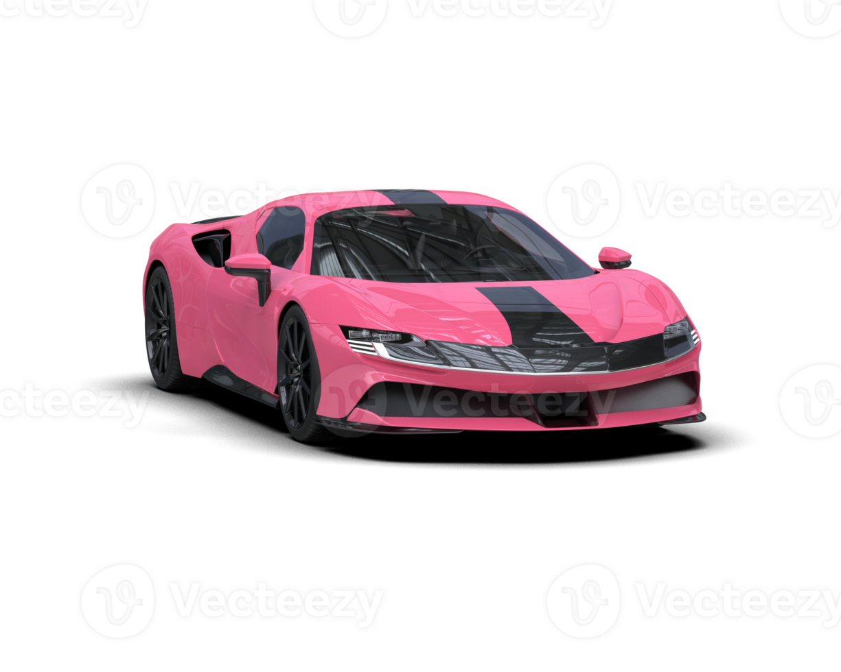 Realistic sport car isolated on background. 3d rendering - illustration png