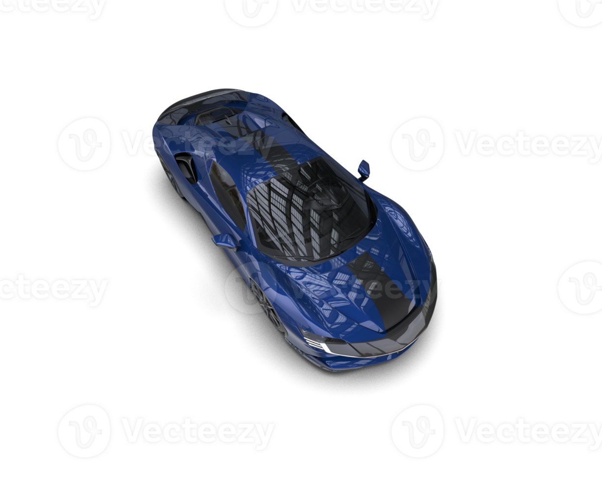 Realistic sport car isolated on background. 3d rendering - illustration png