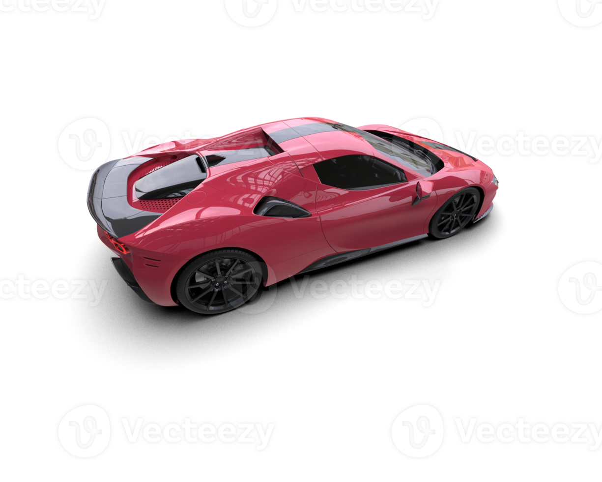 Realistic sport car isolated on background. 3d rendering - illustration png