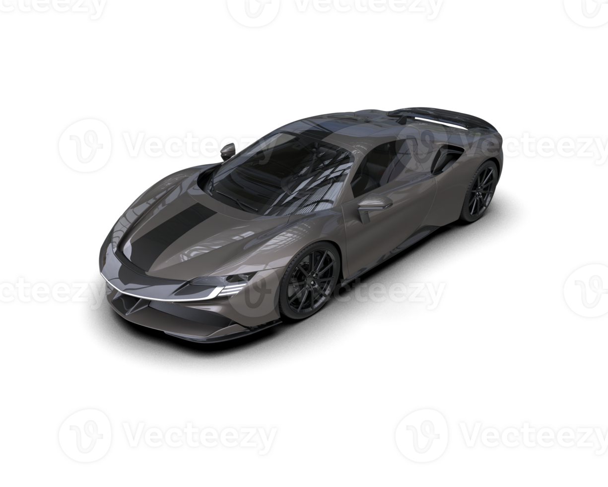 Realistic sport car isolated on background. 3d rendering - illustration png