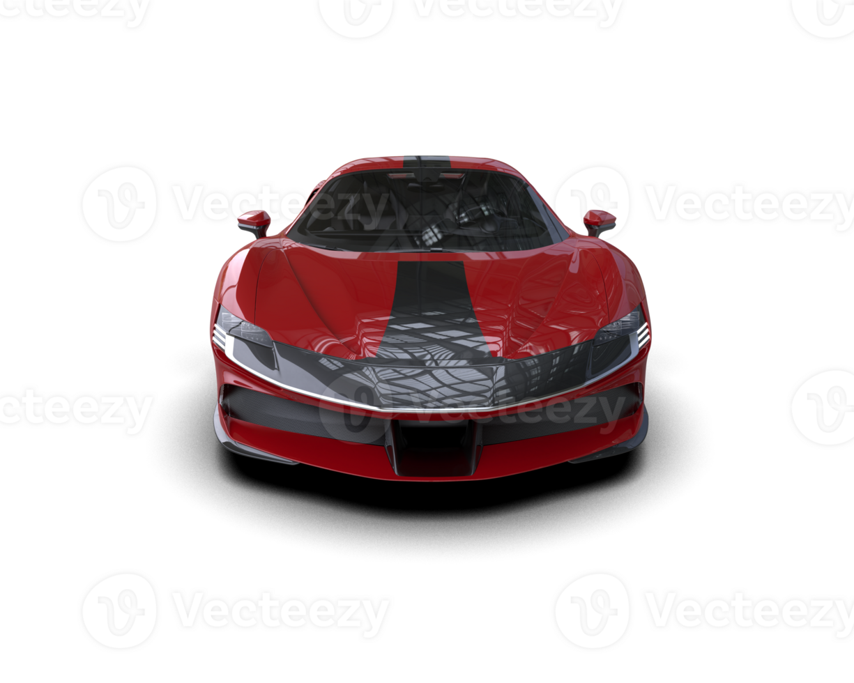 Realistic sport car isolated on background. 3d rendering - illustration png
