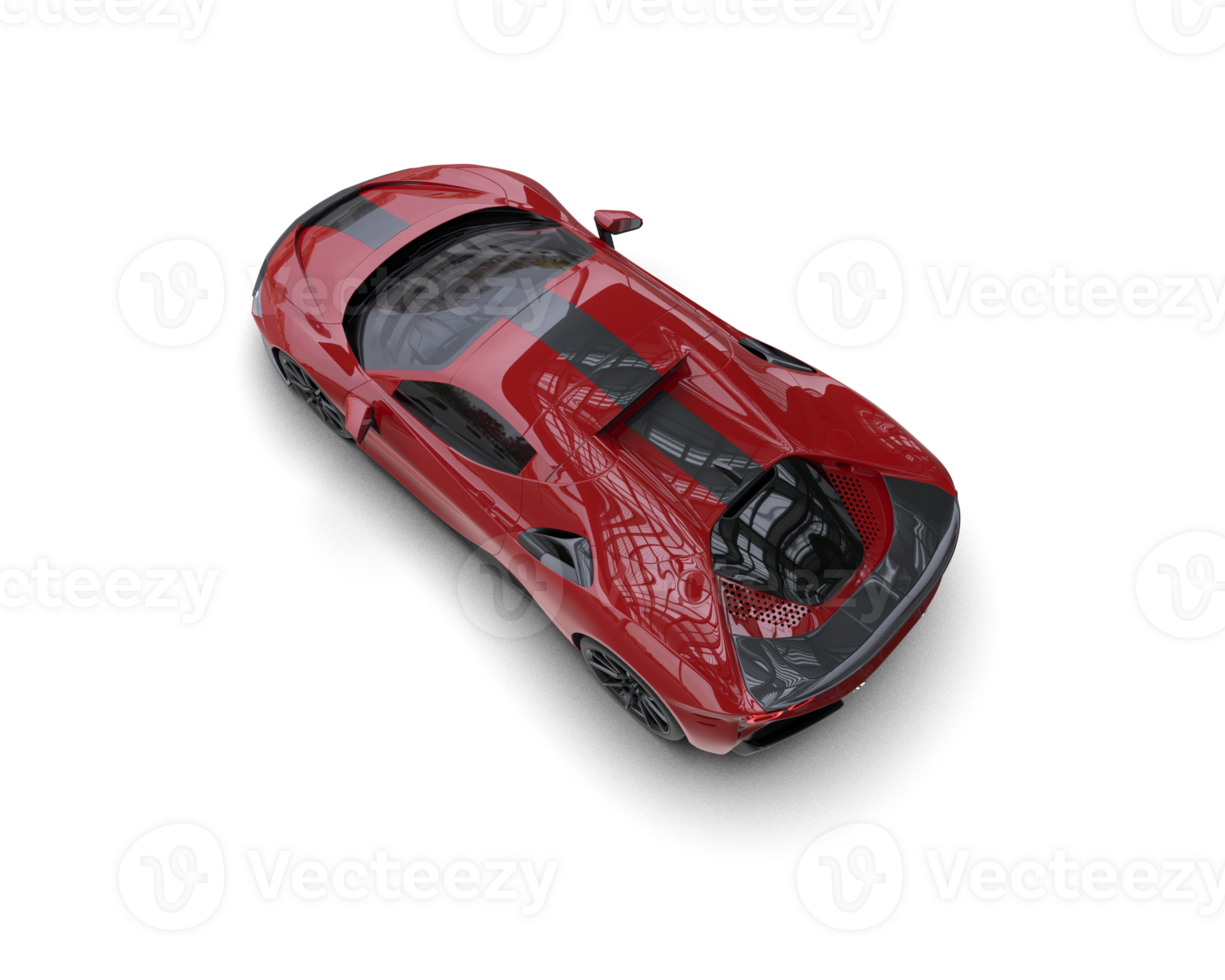 Realistic sport car isolated on background. 3d rendering - illustration png