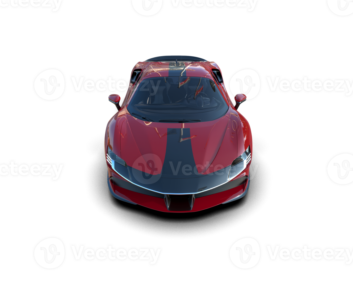 Realistic sport car isolated on background. 3d rendering - illustration png
