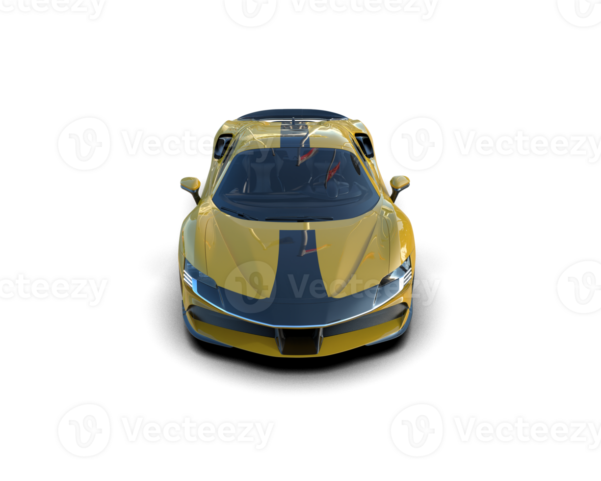 Realistic sport car isolated on background. 3d rendering - illustration png