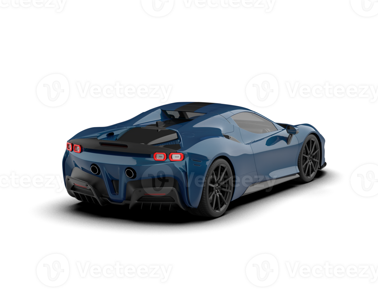 Realistic sport car isolated on background. 3d rendering - illustration png