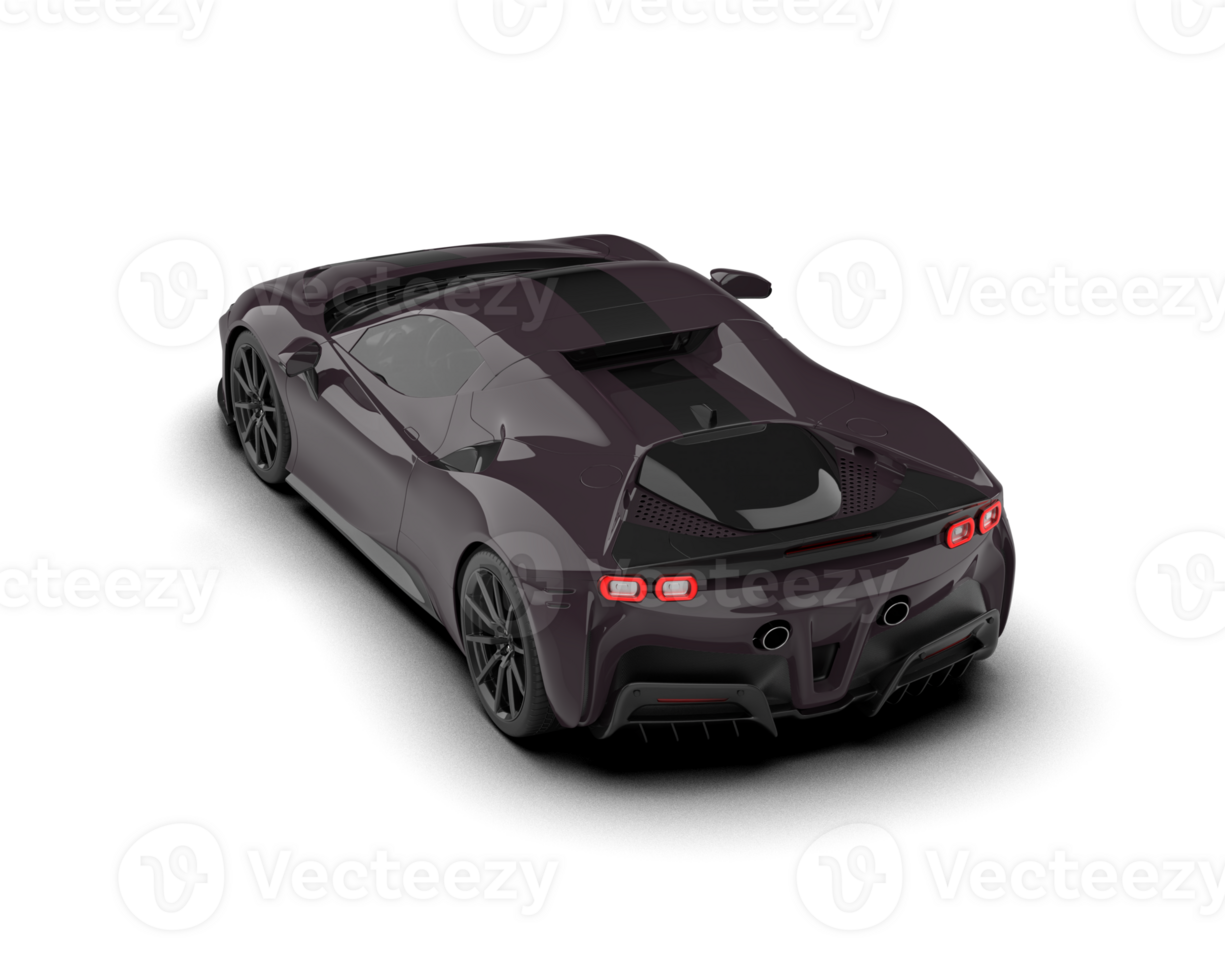 Realistic sport car isolated on background. 3d rendering - illustration png