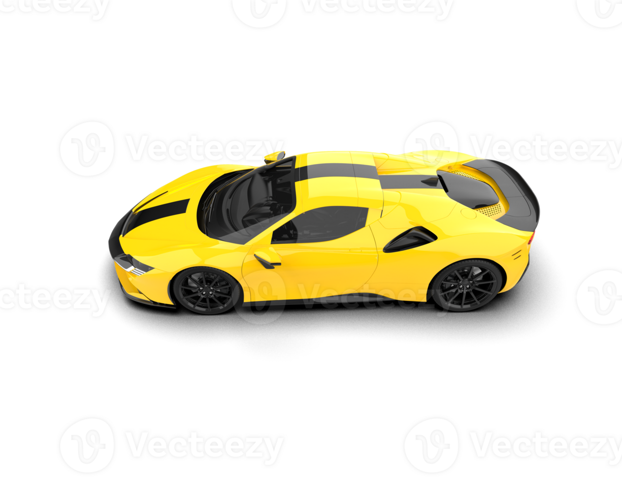 Realistic sport car isolated on background. 3d rendering - illustration png