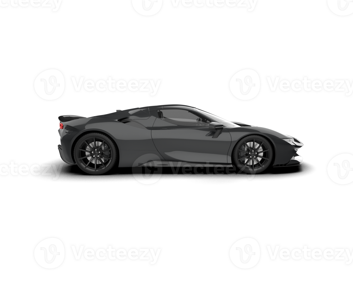 Realistic sport car isolated on background. 3d rendering - illustration png