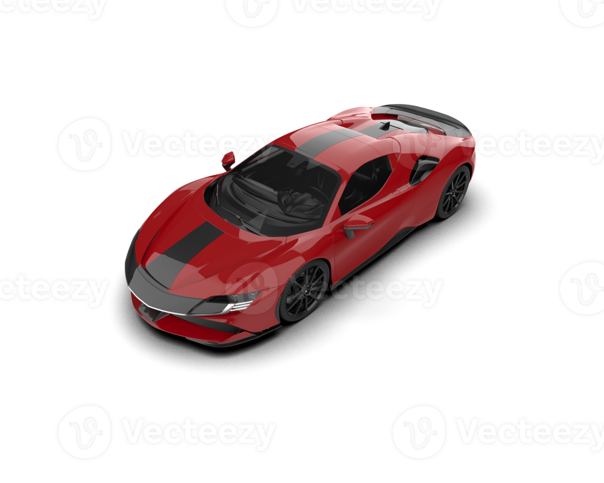 Realistic sport car isolated on background. 3d rendering - illustration png