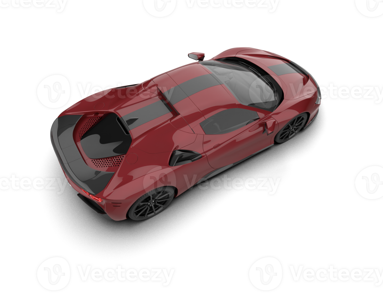 Realistic sport car isolated on background. 3d rendering - illustration png
