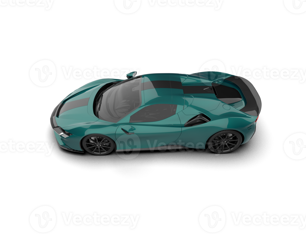 Realistic sport car isolated on background. 3d rendering - illustration png