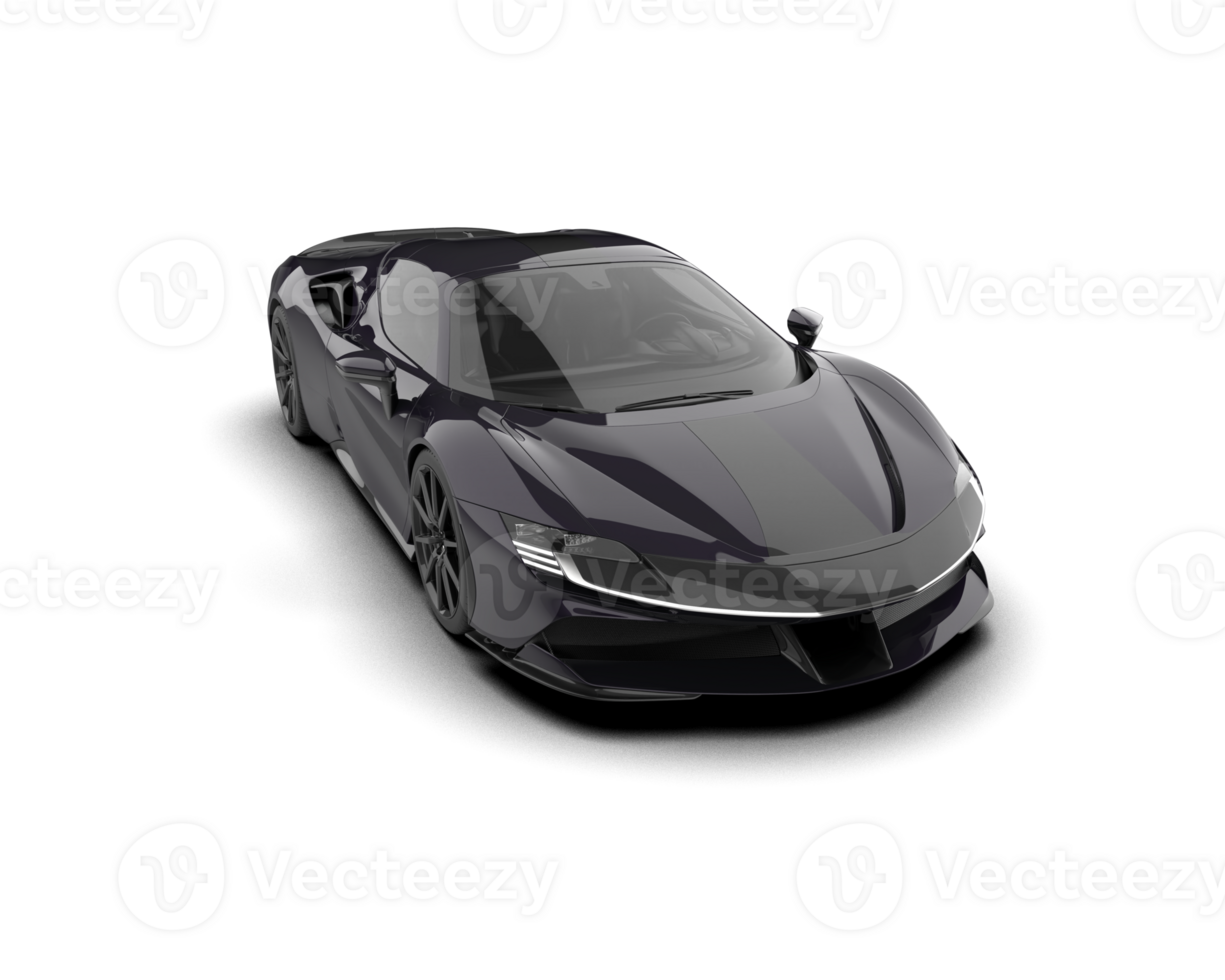 Realistic sport car isolated on background. 3d rendering - illustration png