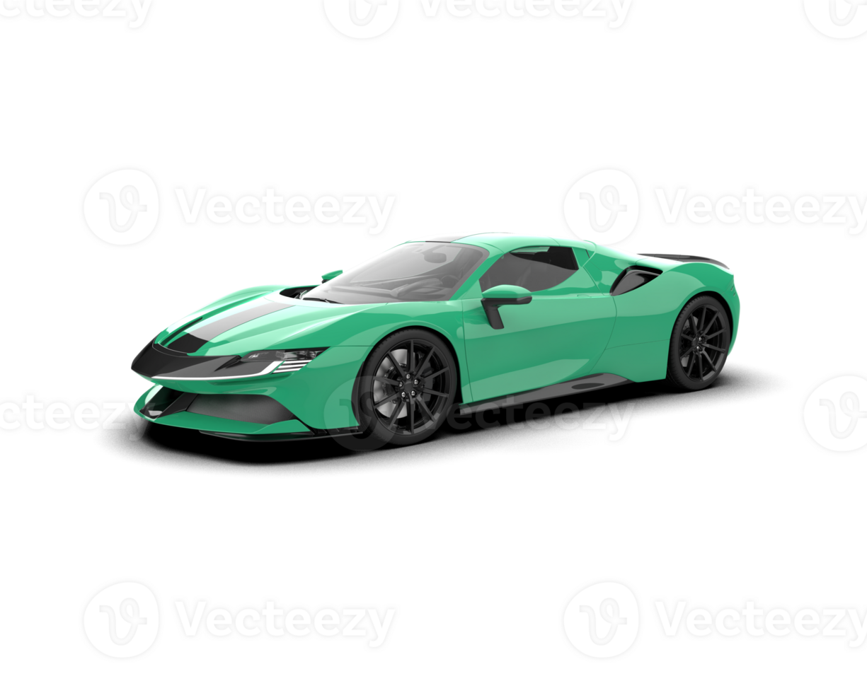 Realistic sport car isolated on background. 3d rendering - illustration png