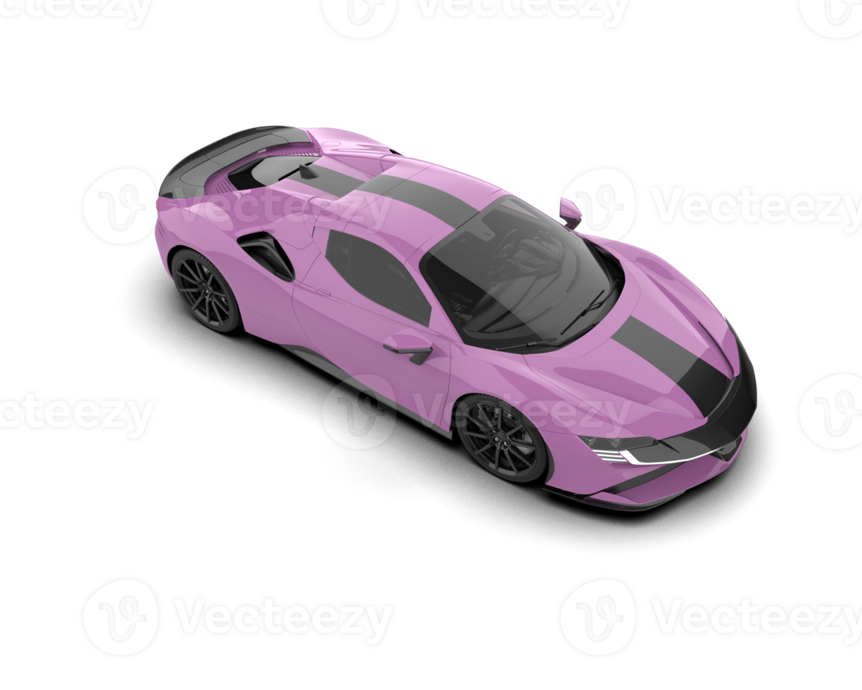 Realistic sport car isolated on background. 3d rendering - illustration png