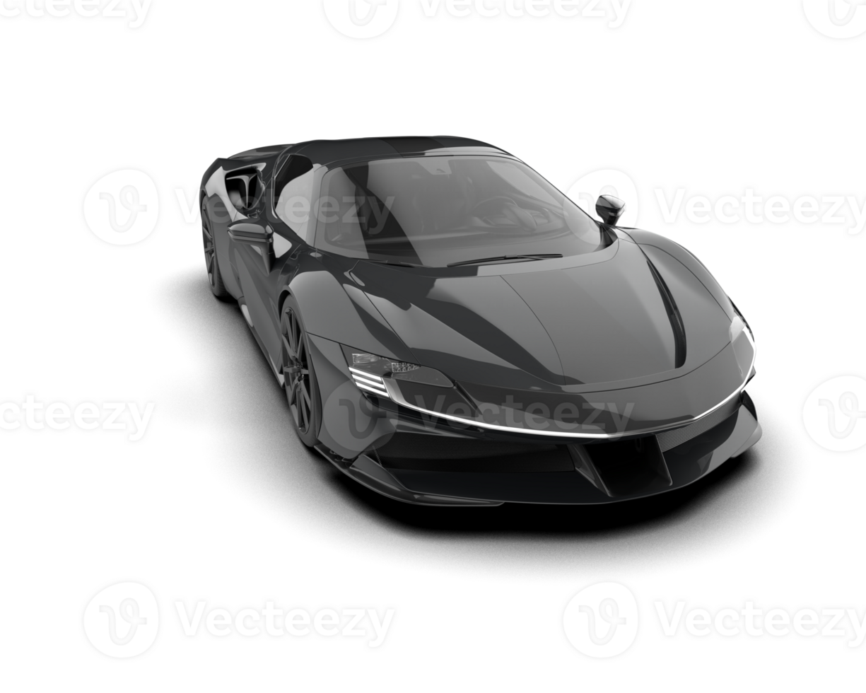Realistic sport car isolated on background. 3d rendering - illustration png