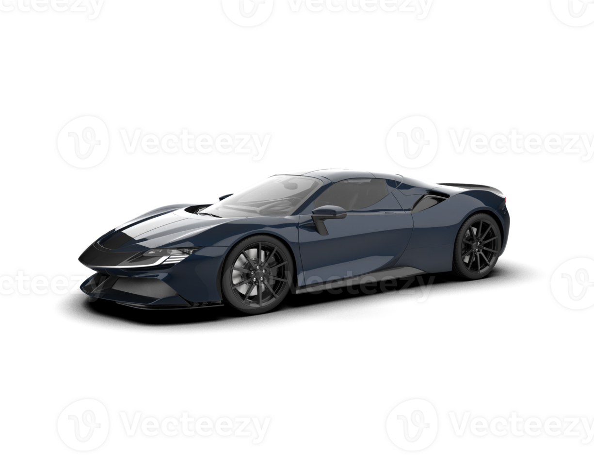 Realistic sport car isolated on background. 3d rendering - illustration png