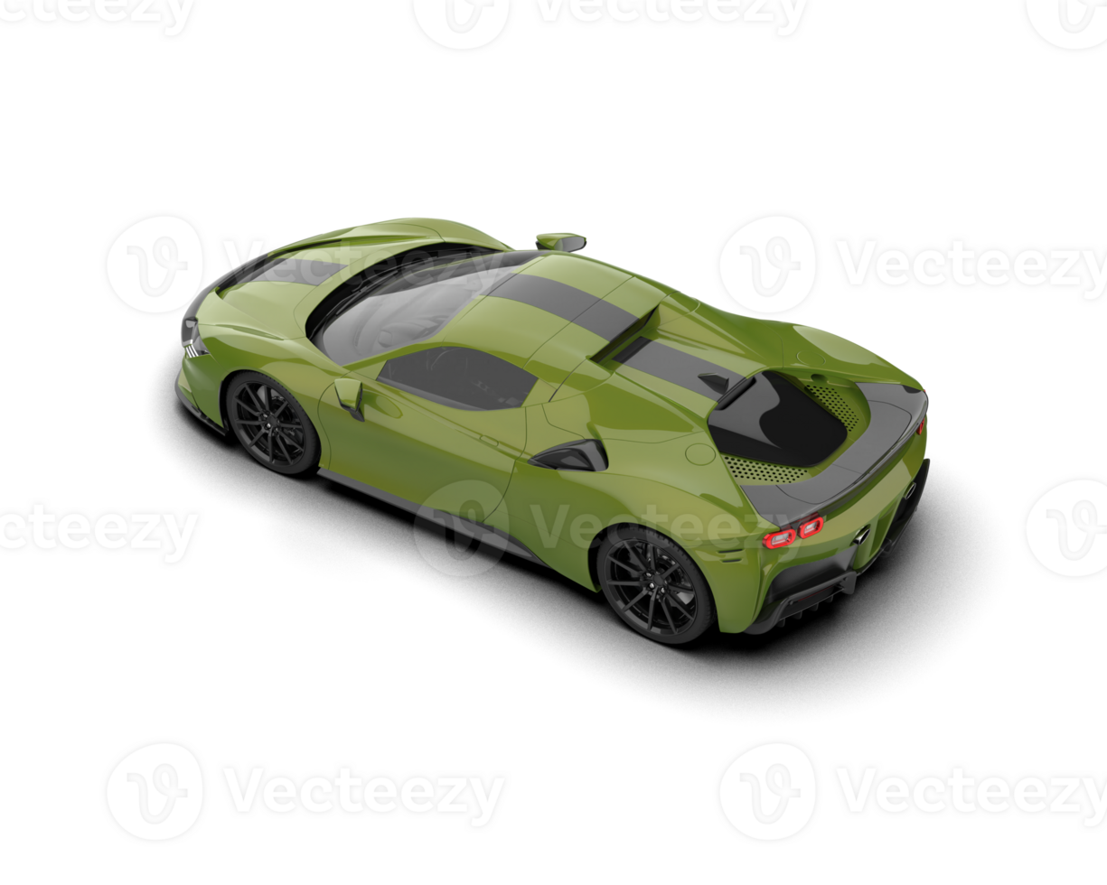 Realistic sport car isolated on background. 3d rendering - illustration png