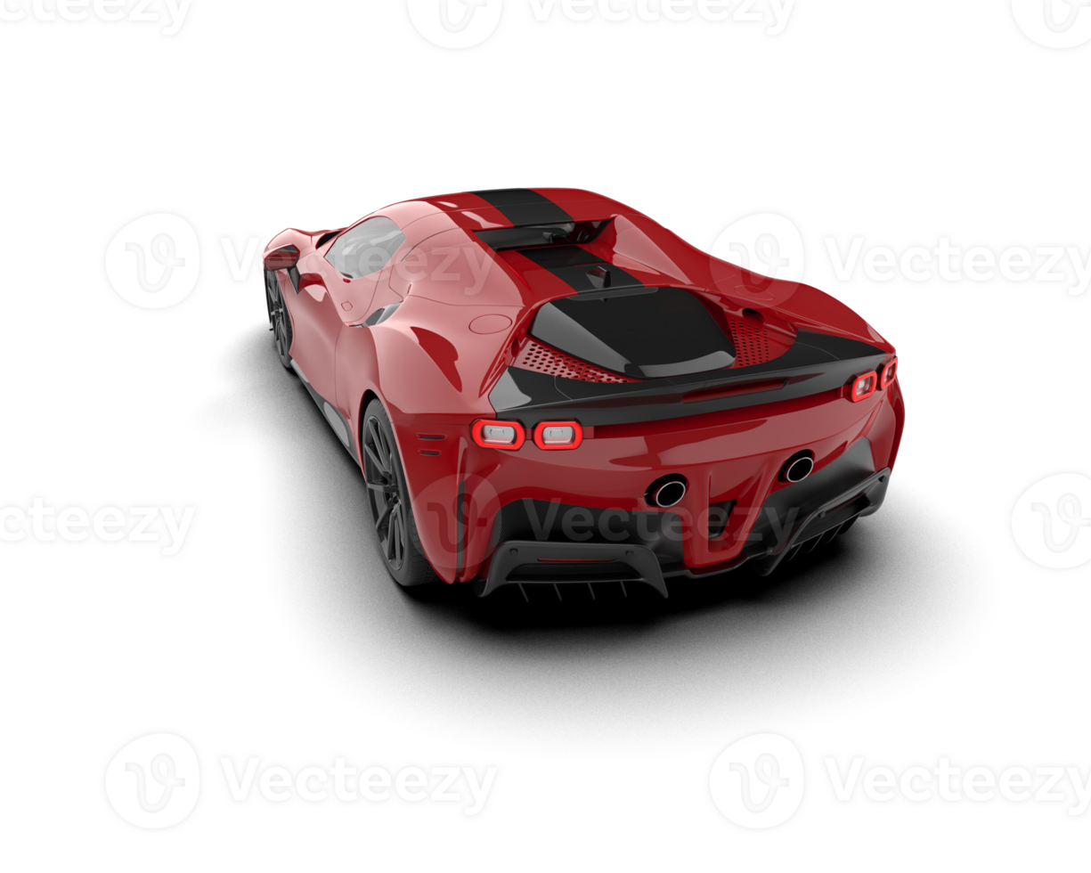 Realistic sport car isolated on background. 3d rendering - illustration png