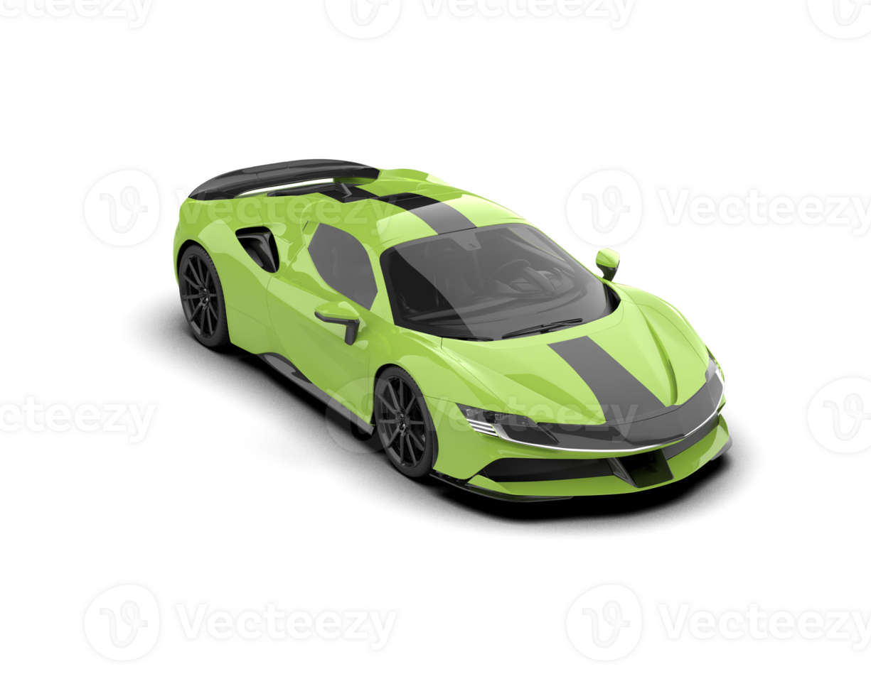 Realistic sport car isolated on background. 3d rendering - illustration png