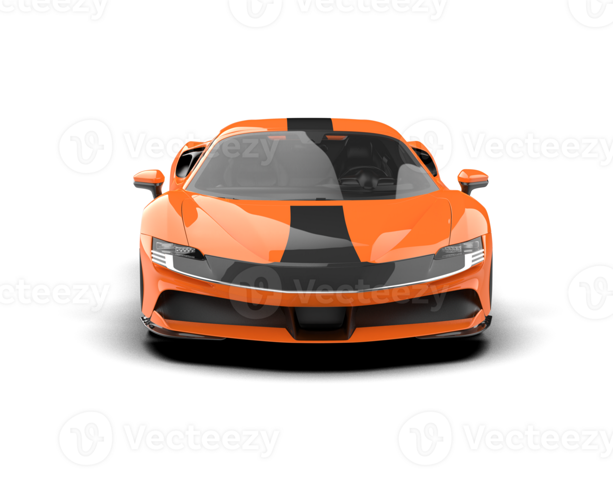 Realistic sport car isolated on background. 3d rendering - illustration png