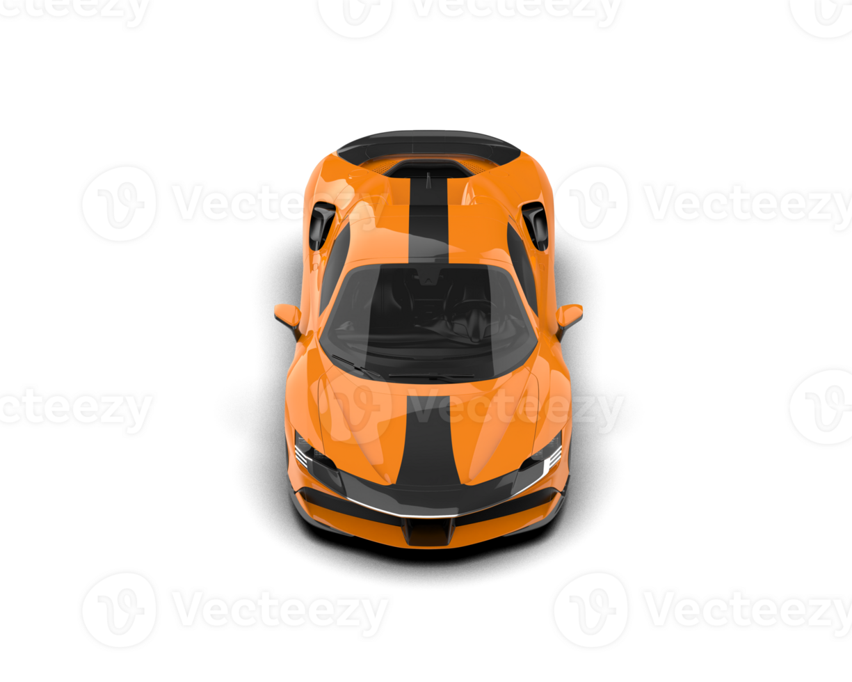 Realistic sport car isolated on background. 3d rendering - illustration png