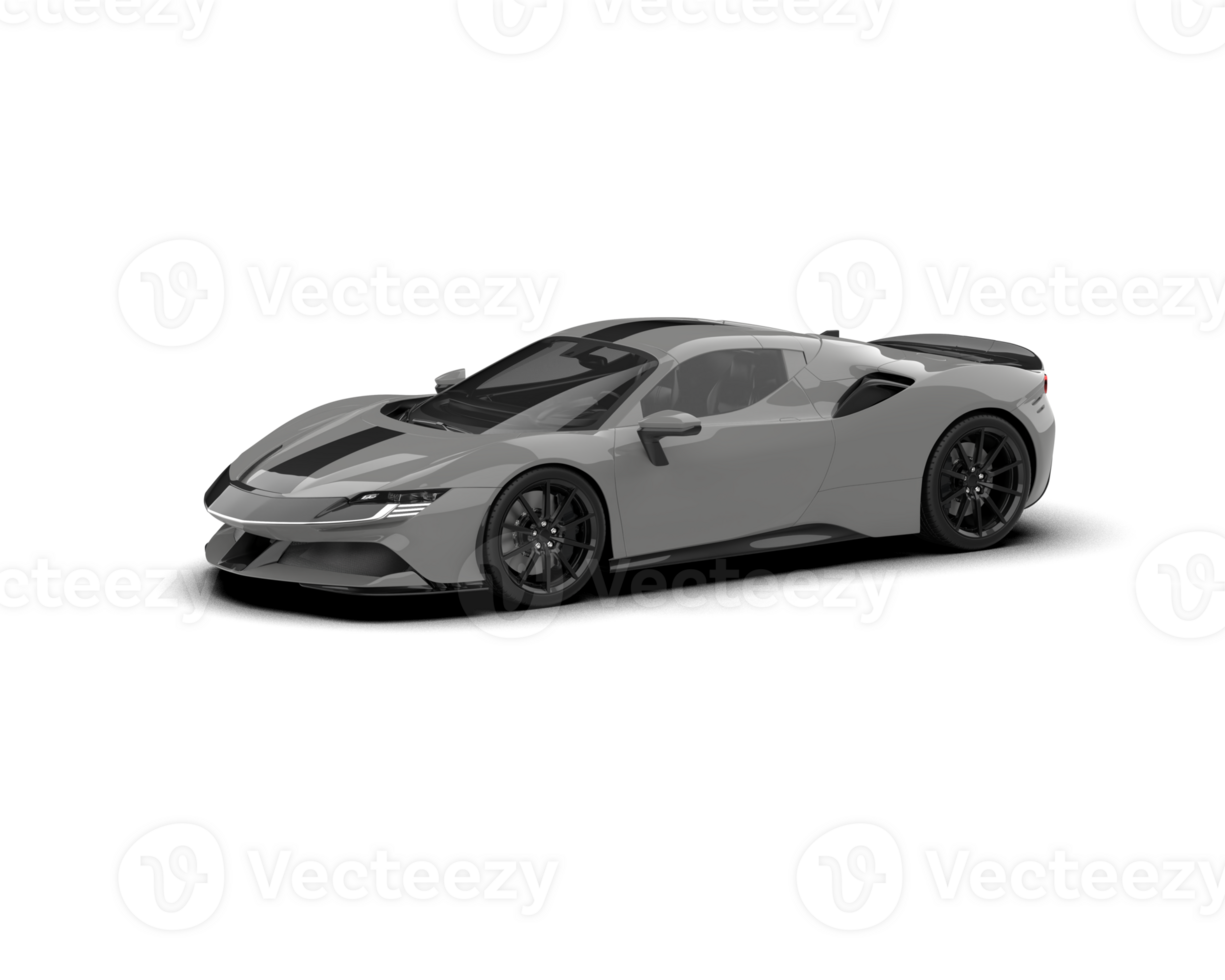Realistic sport car isolated on background. 3d rendering - illustration png