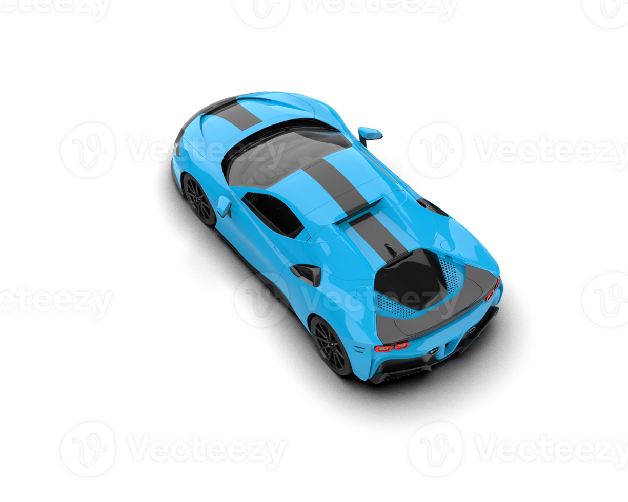 Realistic sport car isolated on background. 3d rendering - illustration png
