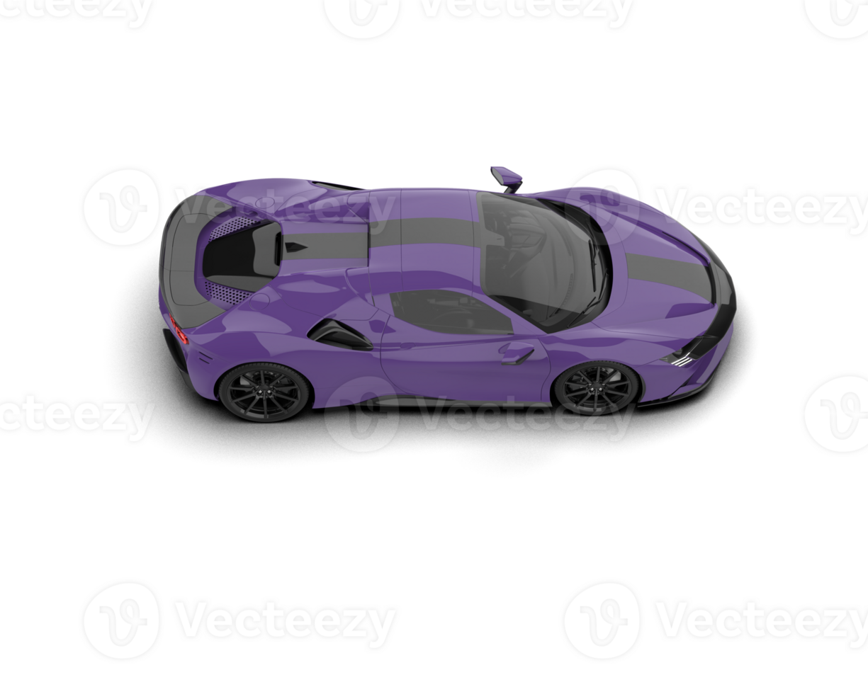 Realistic sport car isolated on background. 3d rendering - illustration png