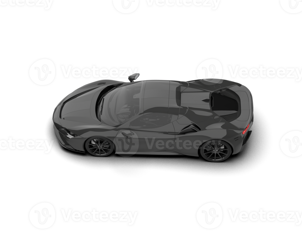 Realistic sport car isolated on background. 3d rendering - illustration png