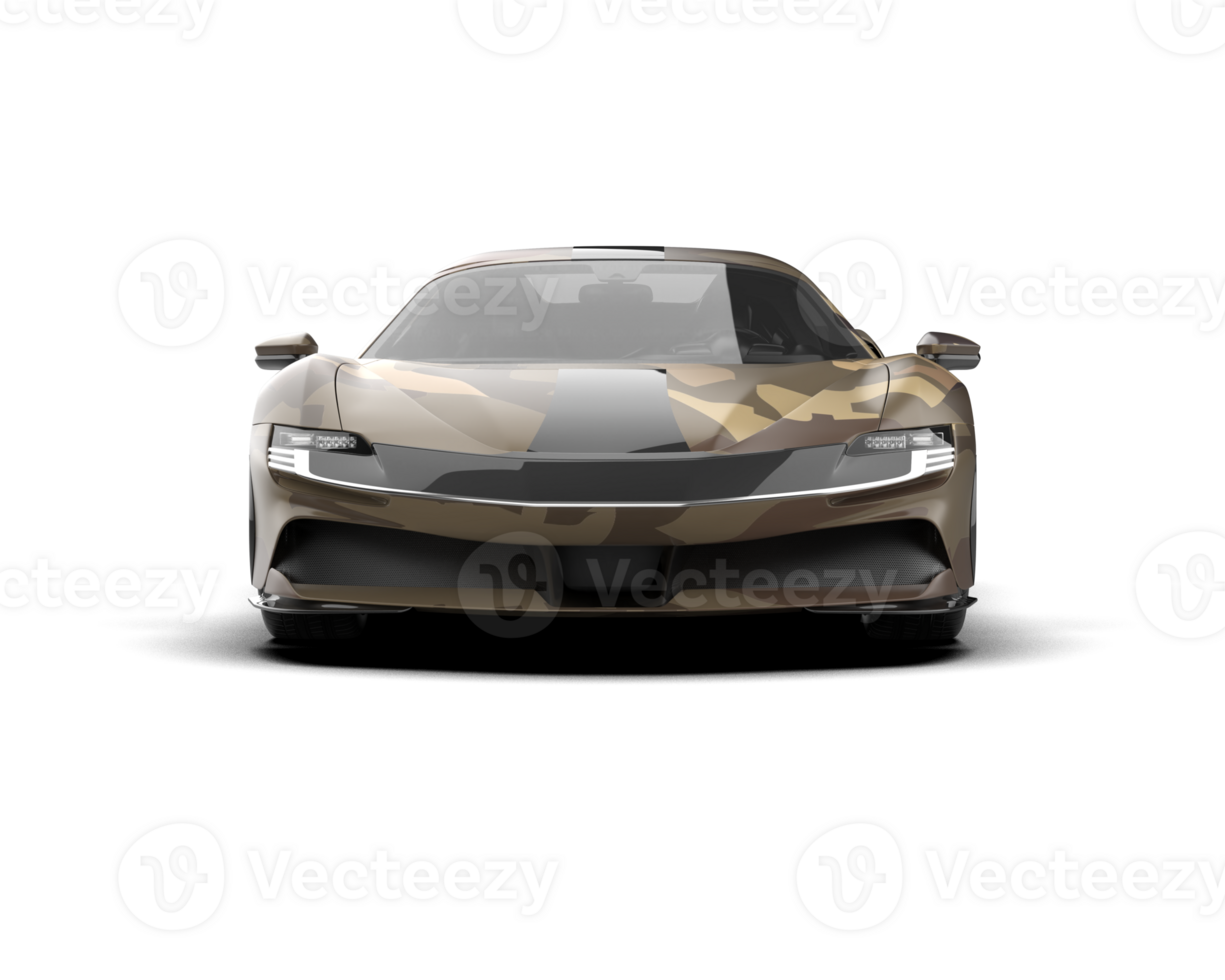 Realistic sport car isolated on background. 3d rendering - illustration png
