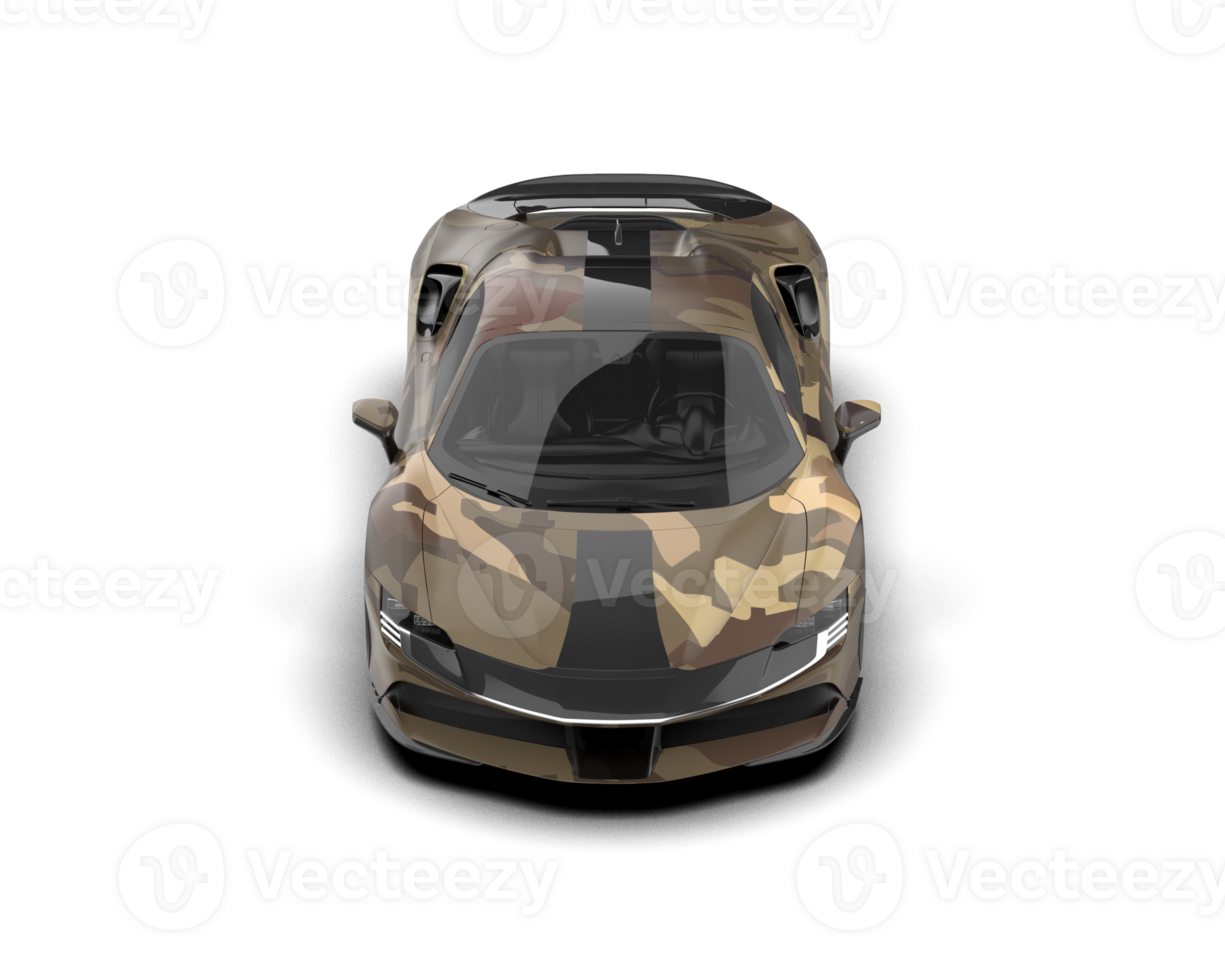 Realistic sport car isolated on background. 3d rendering - illustration png