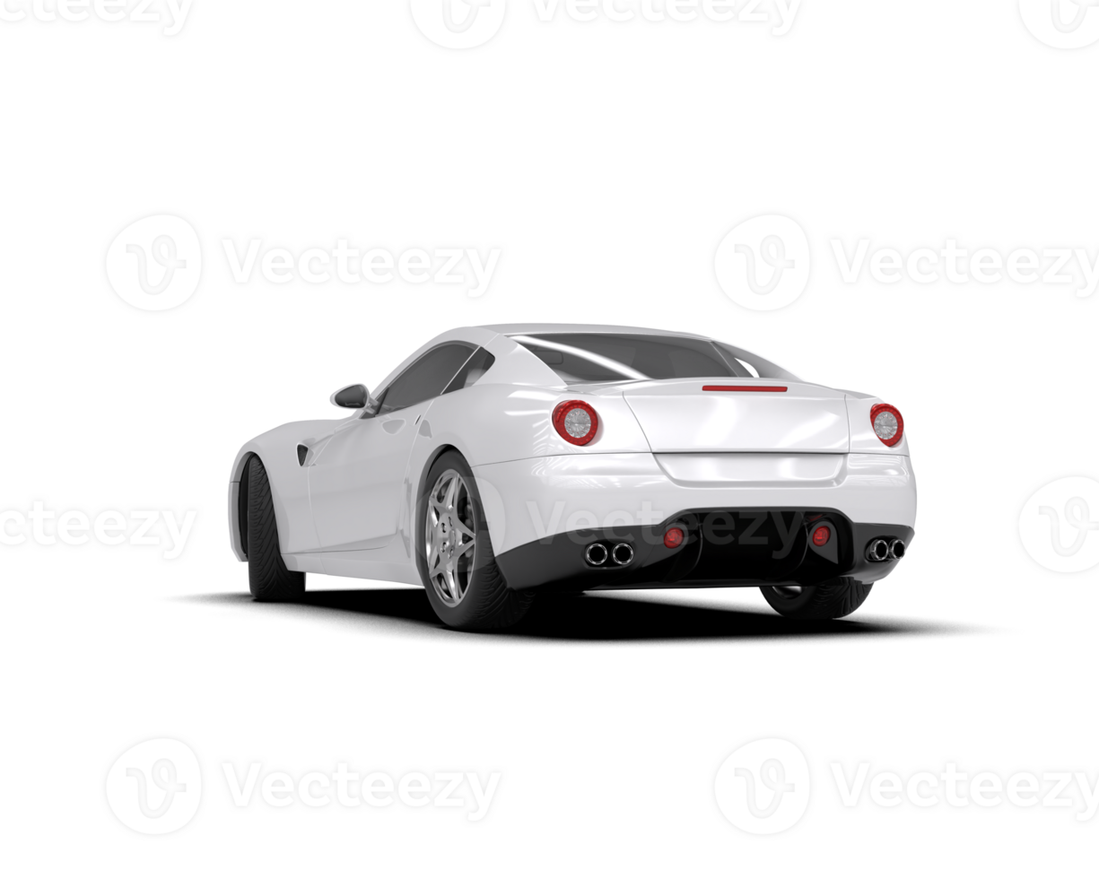 Realistic sport car isolated on background. 3d rendering - illustration png