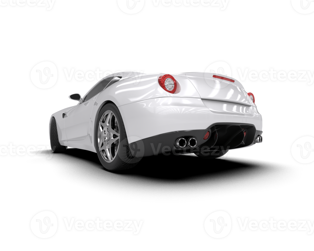 Realistic sport car isolated on background. 3d rendering - illustration png