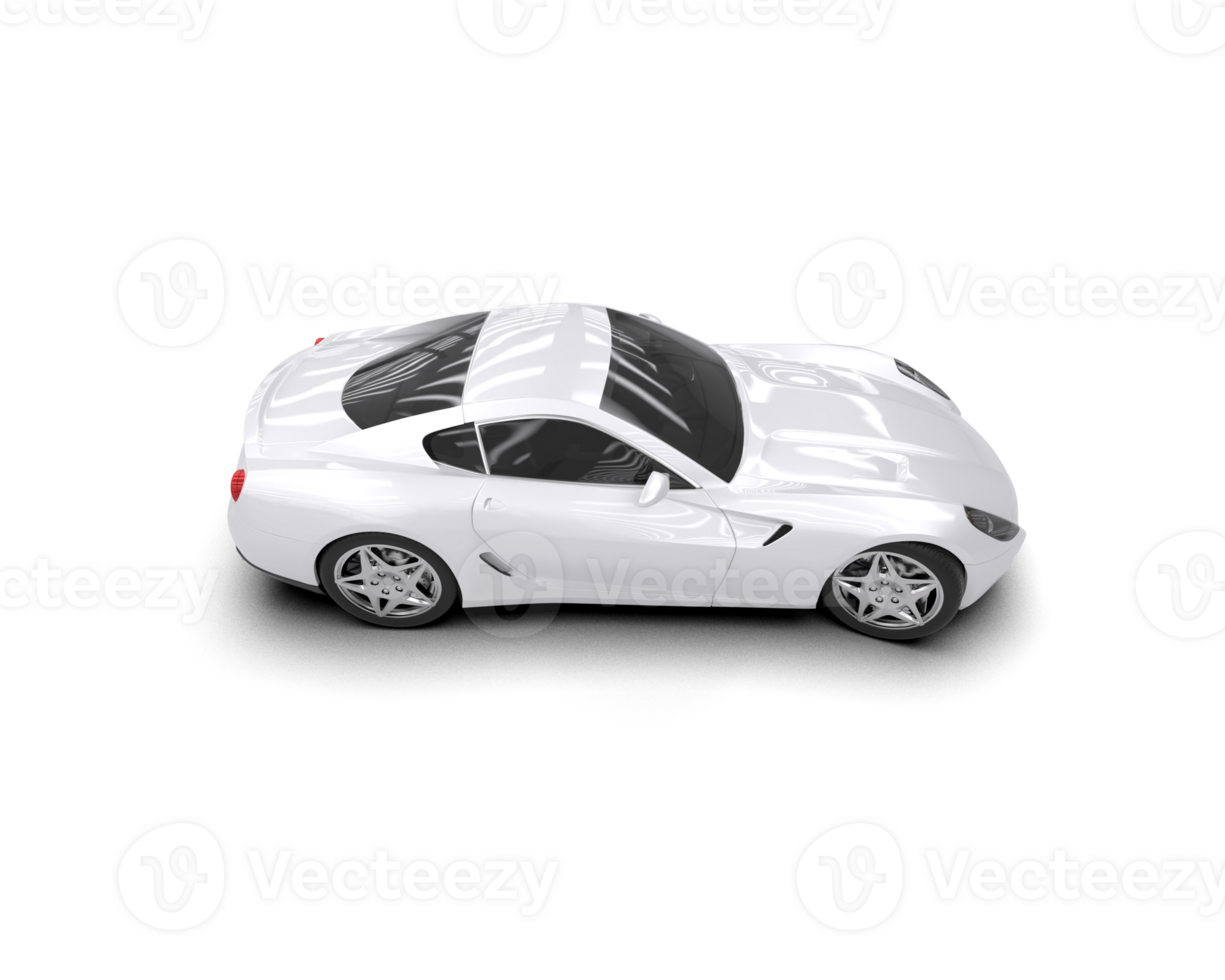 Realistic sport car isolated on background. 3d rendering - illustration png