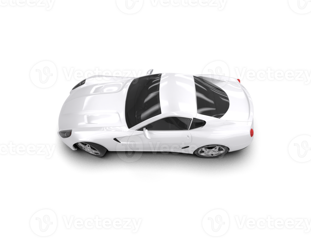 Realistic sport car isolated on background. 3d rendering - illustration png
