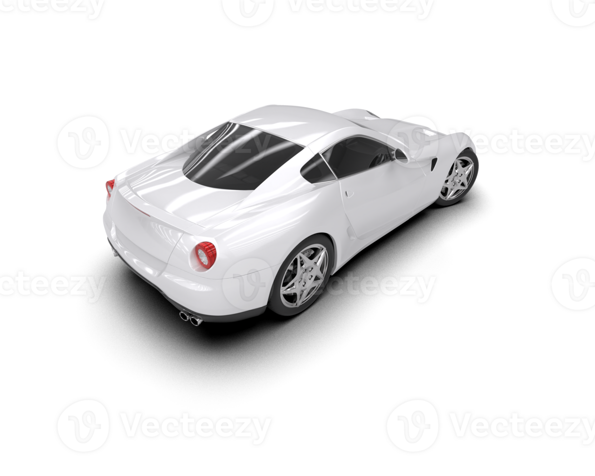 Realistic sport car isolated on background. 3d rendering - illustration png