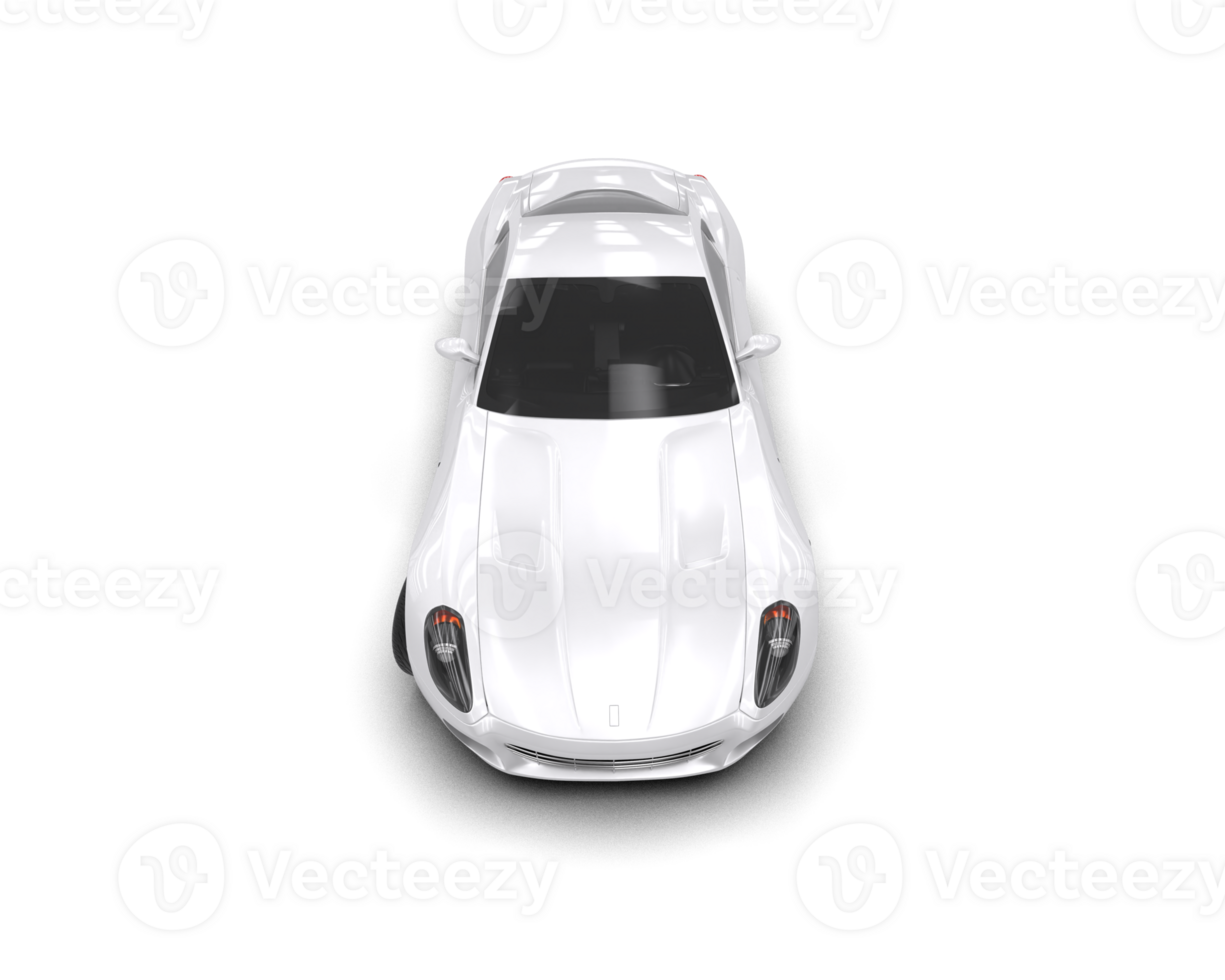 Realistic sport car isolated on background. 3d rendering - illustration png