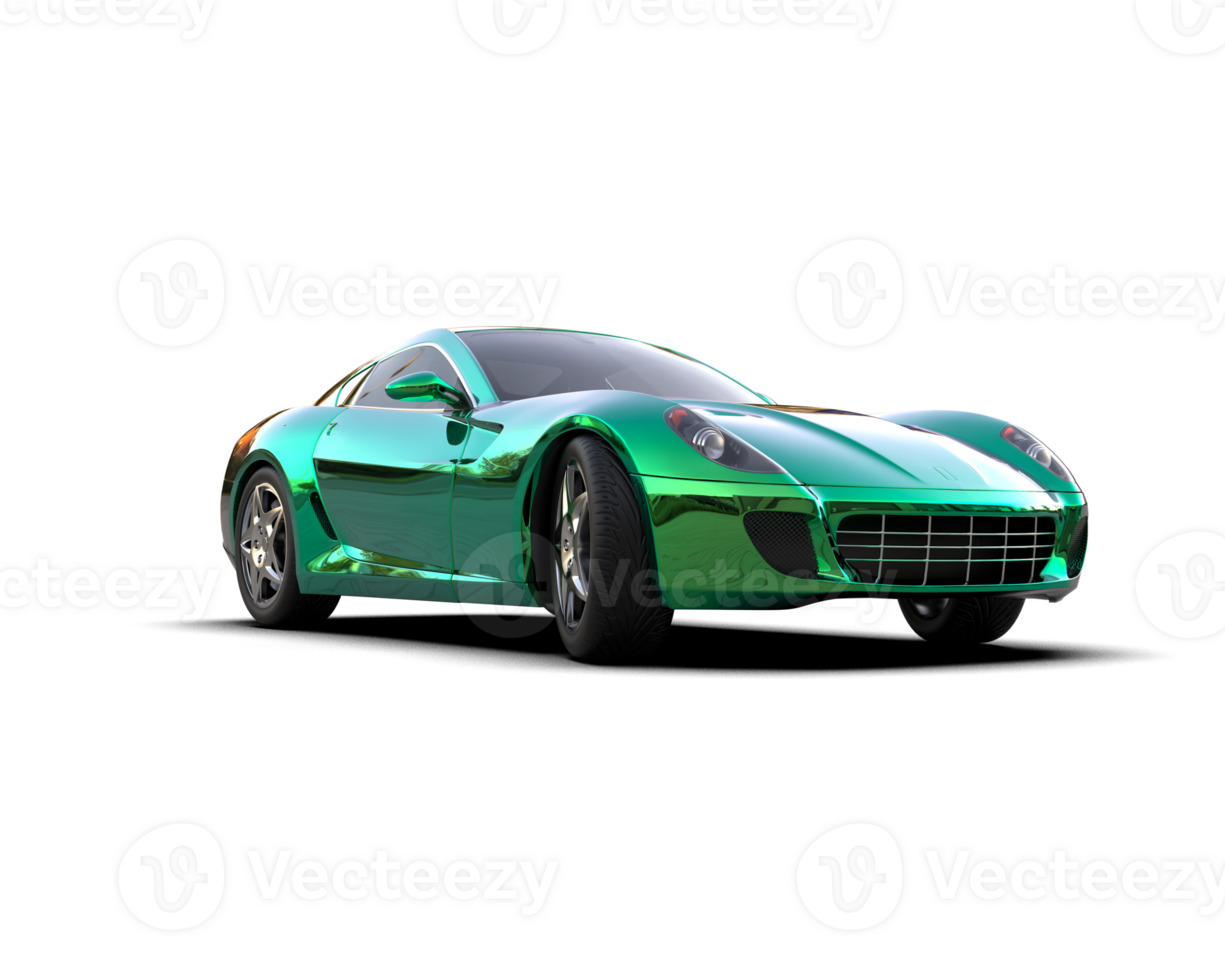 Realistic sport car isolated on background. 3d rendering - illustration png