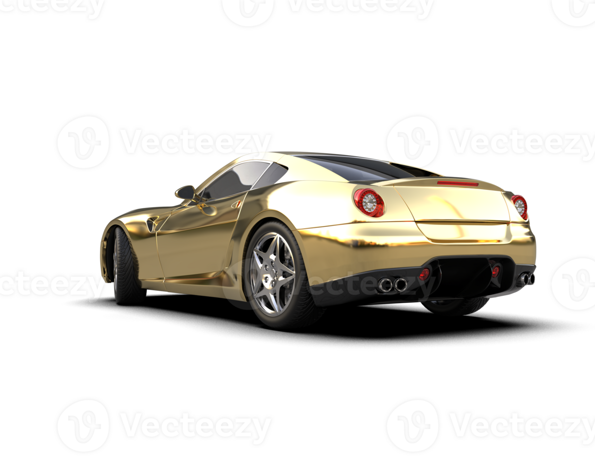 Realistic sport car isolated on background. 3d rendering - illustration png