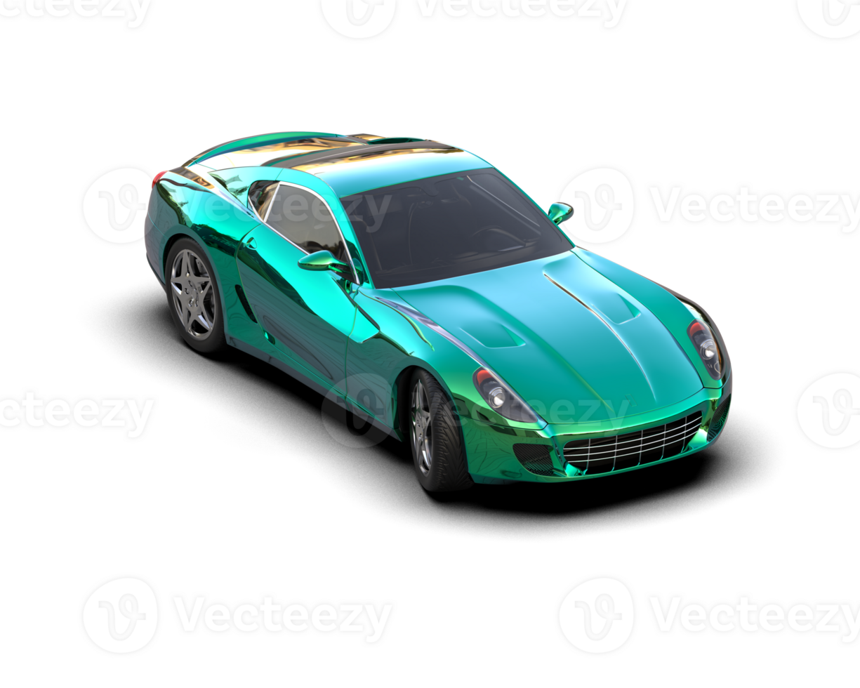Realistic sport car isolated on background. 3d rendering - illustration png