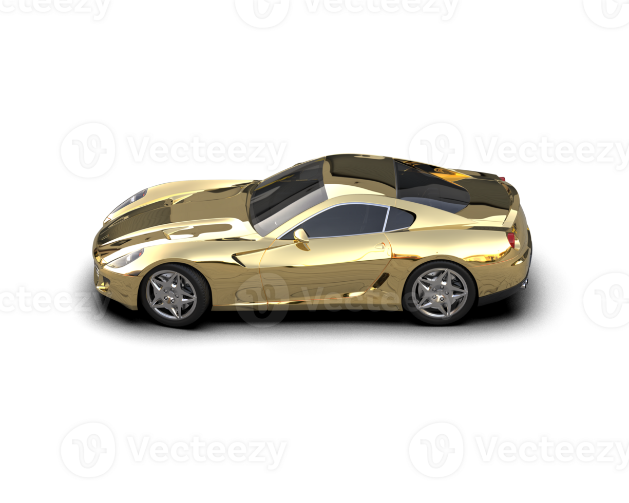 Realistic sport car isolated on background. 3d rendering - illustration png