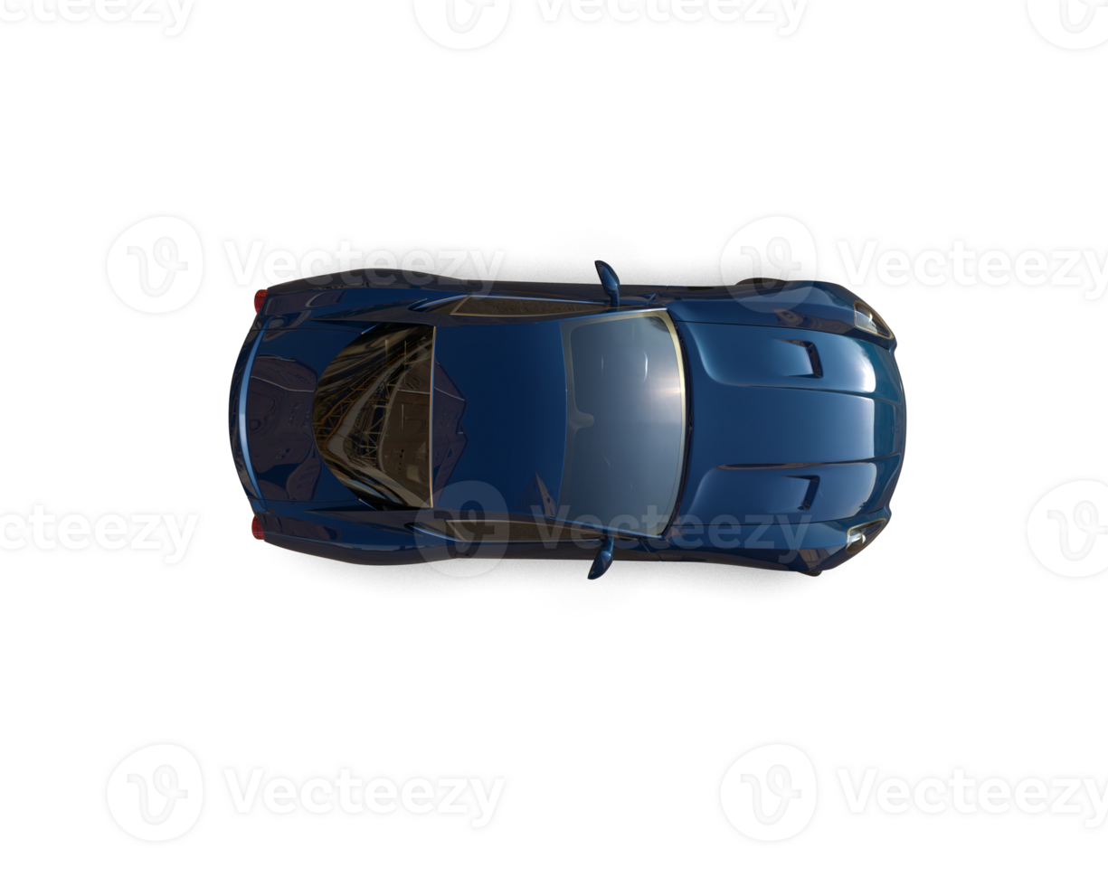 Realistic sport car isolated on background. 3d rendering - illustration png