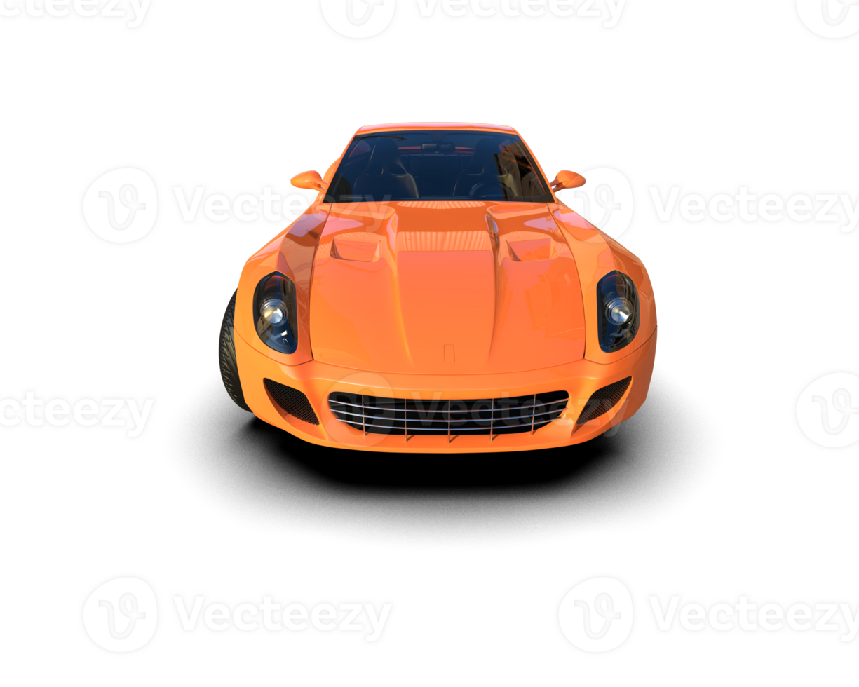 Realistic sport car isolated on background. 3d rendering - illustration png
